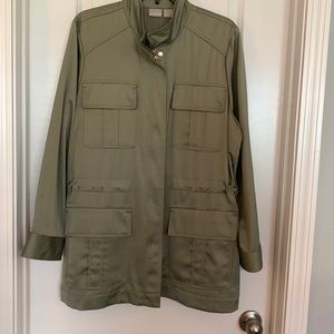 Beautiful sage green satin jacket